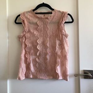 Lace tank top